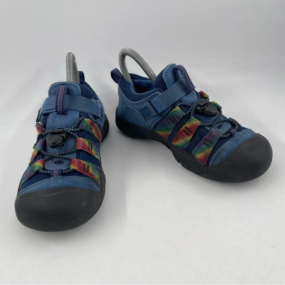 Keen Big Kids Newport H2SHO Blue & Rainbow Multi-Use Waterproof Shoes - Size 3 Y